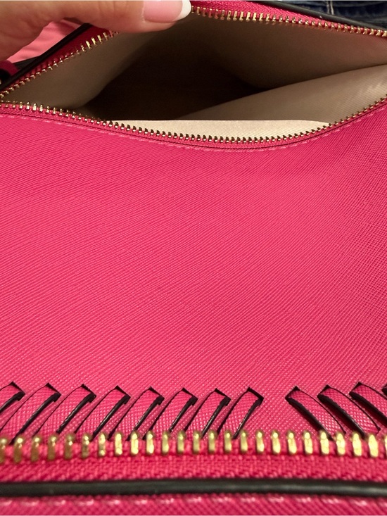 CALPAK Kaya Laptop Backpack in the vibrant Dragonfruit hot pink main image 14